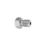 316 Stainless Steel Male Nut 10-32 Coned, for 1/16" OD 10 Pack